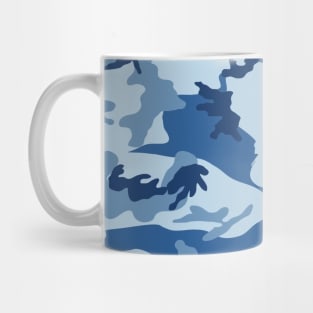 Camo Blue Beige Camo Print Mug